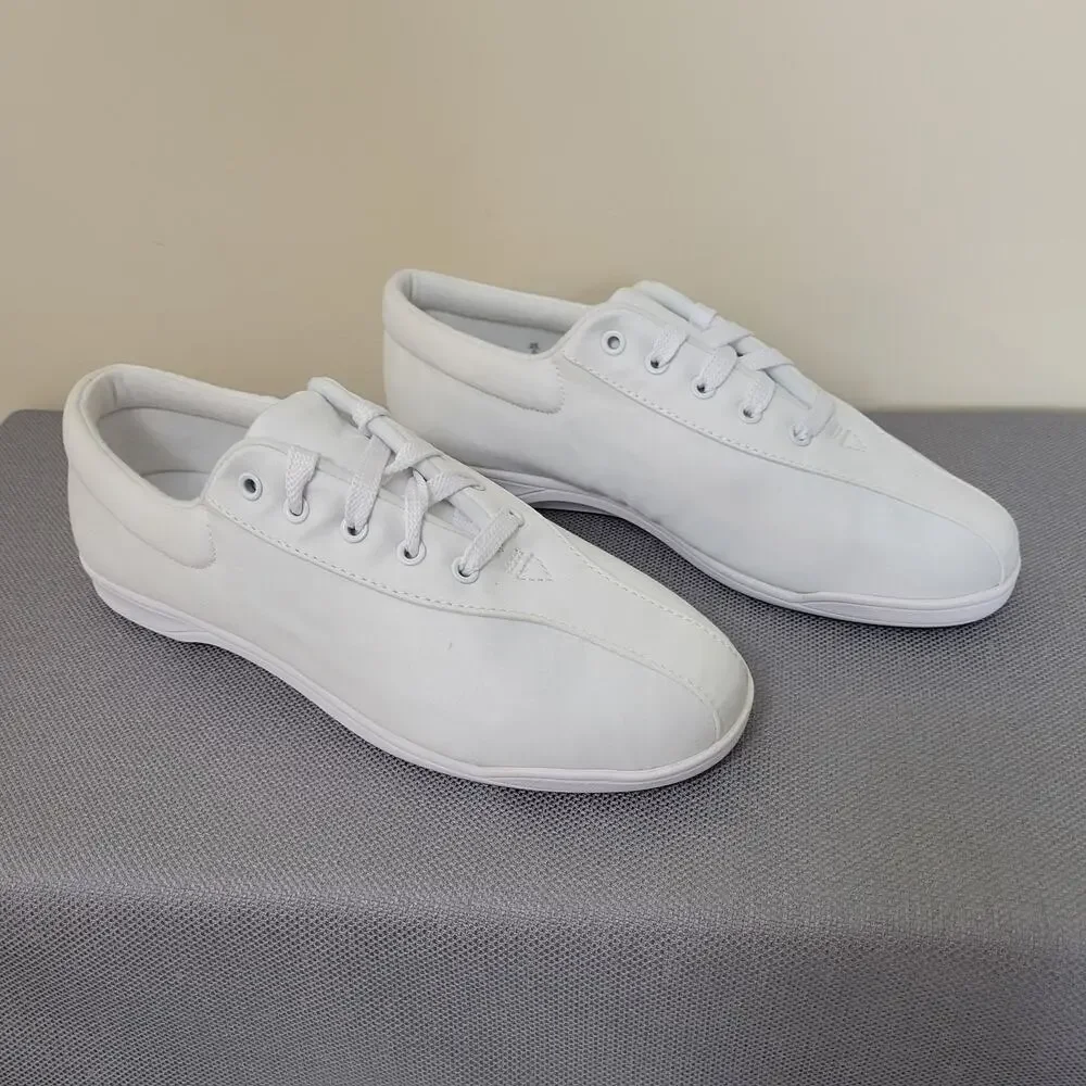 NWOT/B Easy Spirit 10D White AP1 Lace Up Walking Sneaker Shoe Textile - Picture 5 of 15